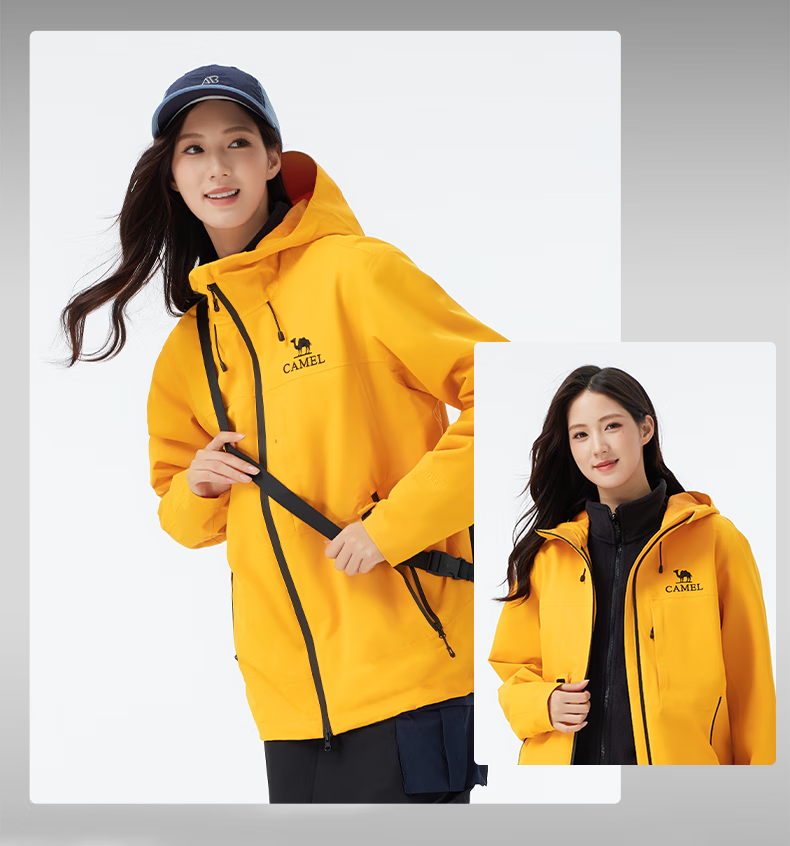 CAMEL Explorer Series 2025 New Windproof 3-in-1 Outdoor Mountaineering Jacket 2