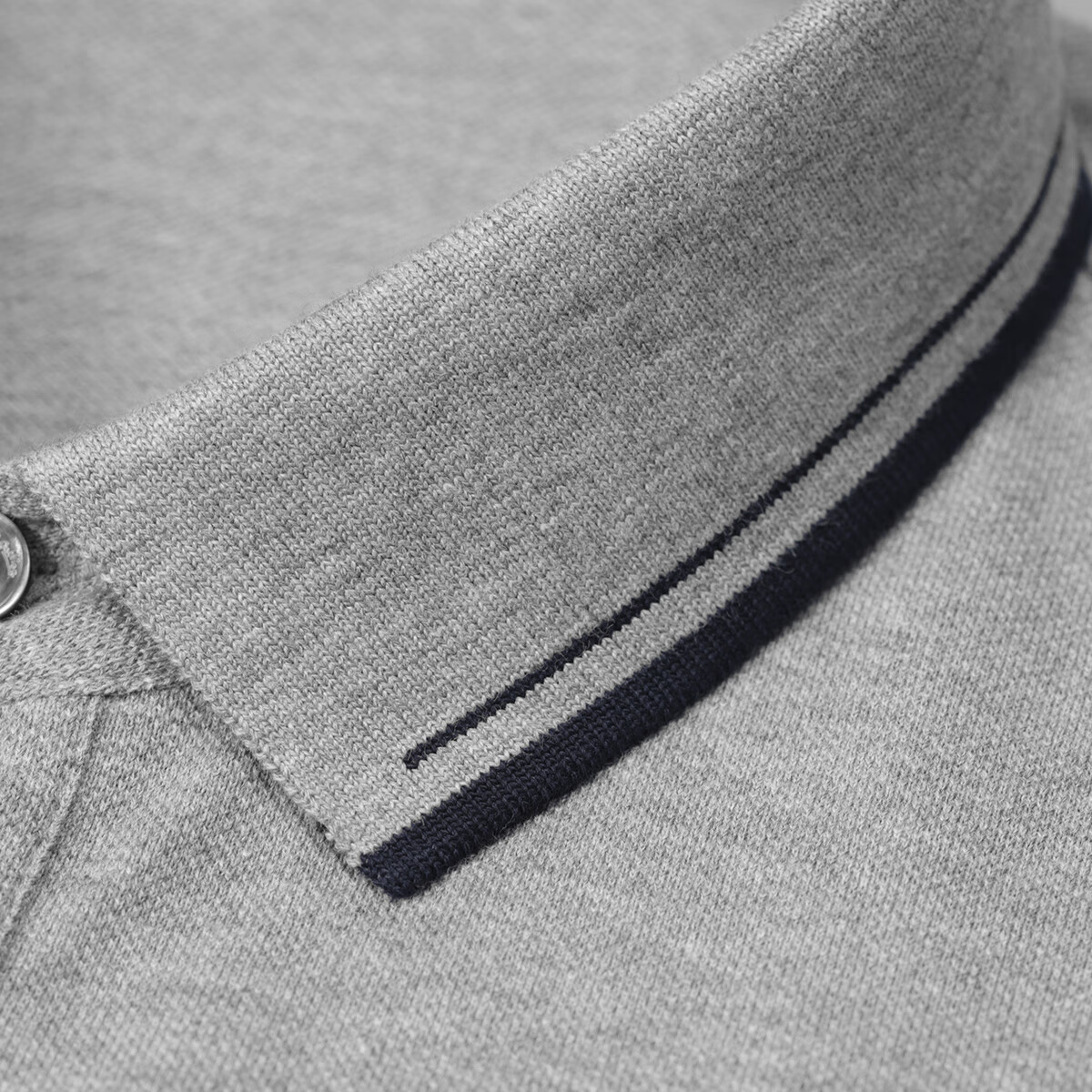 Goldlion GY Men's Long Sleeve Polo Shirt Autumn Winter Lapel Innerwear TLF0052-NH112 Dark Gray 2XL