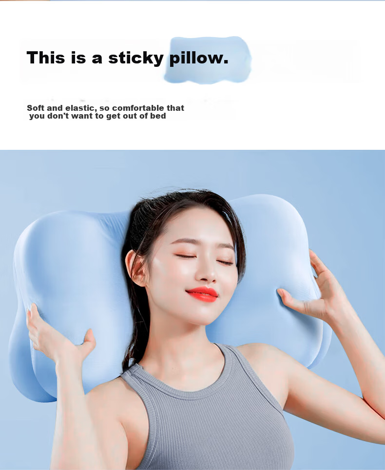 Mixiaoshu Cervical Pillow for Adults, Sleeping-Specific, for Lying on Side And Back, Butterfly-Shaped, Ergonomic Neck Support Pillow, Snoring Relief 7