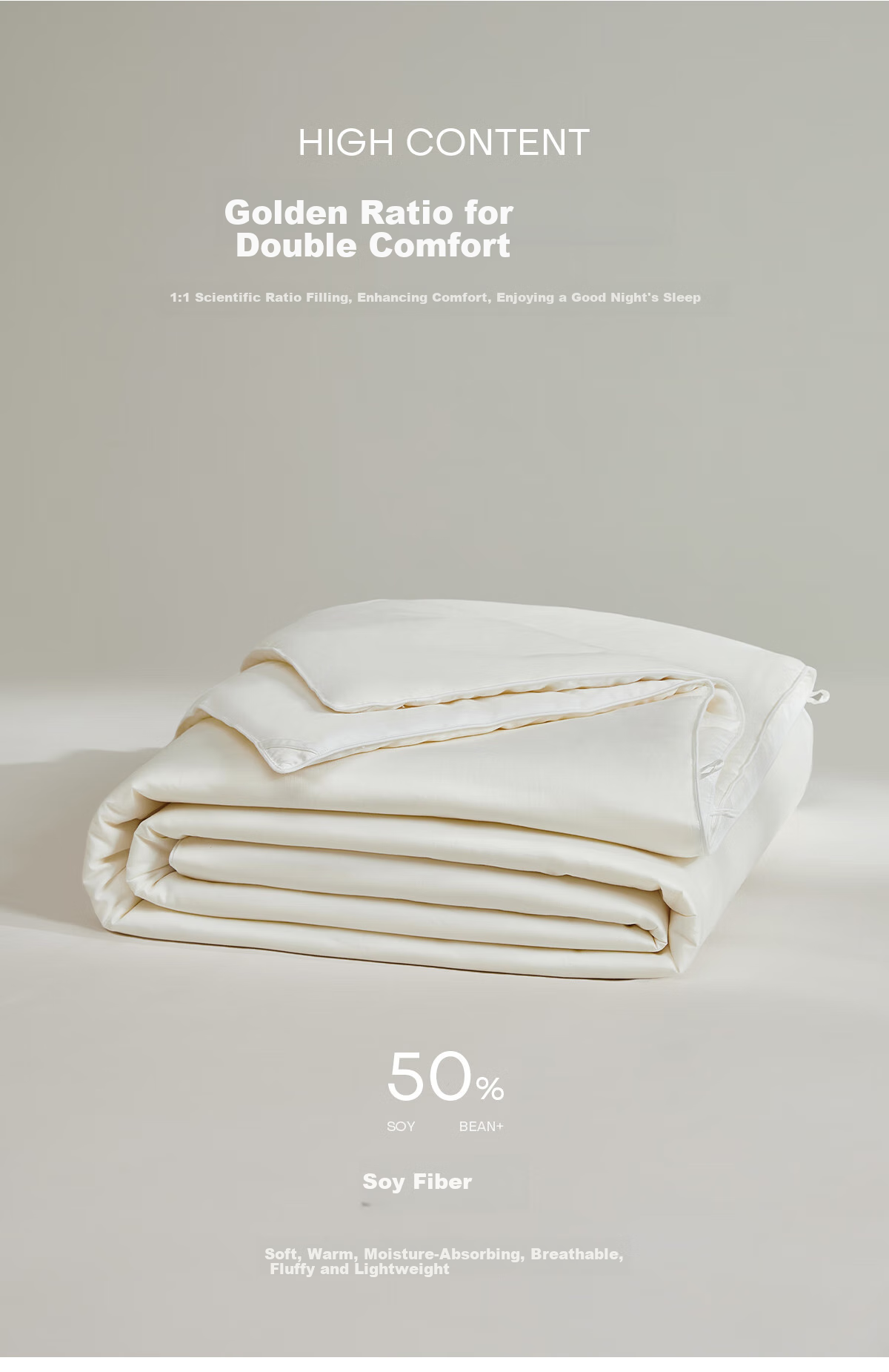 MIDO HOUSE Mingdu 60 Thread Count Summer Cool Quilt, Pure Cotton Air Conditioning Quilt, Thin Summer Quilt, Soybean Fiber Quilt, Comforter, 220*240cm 3