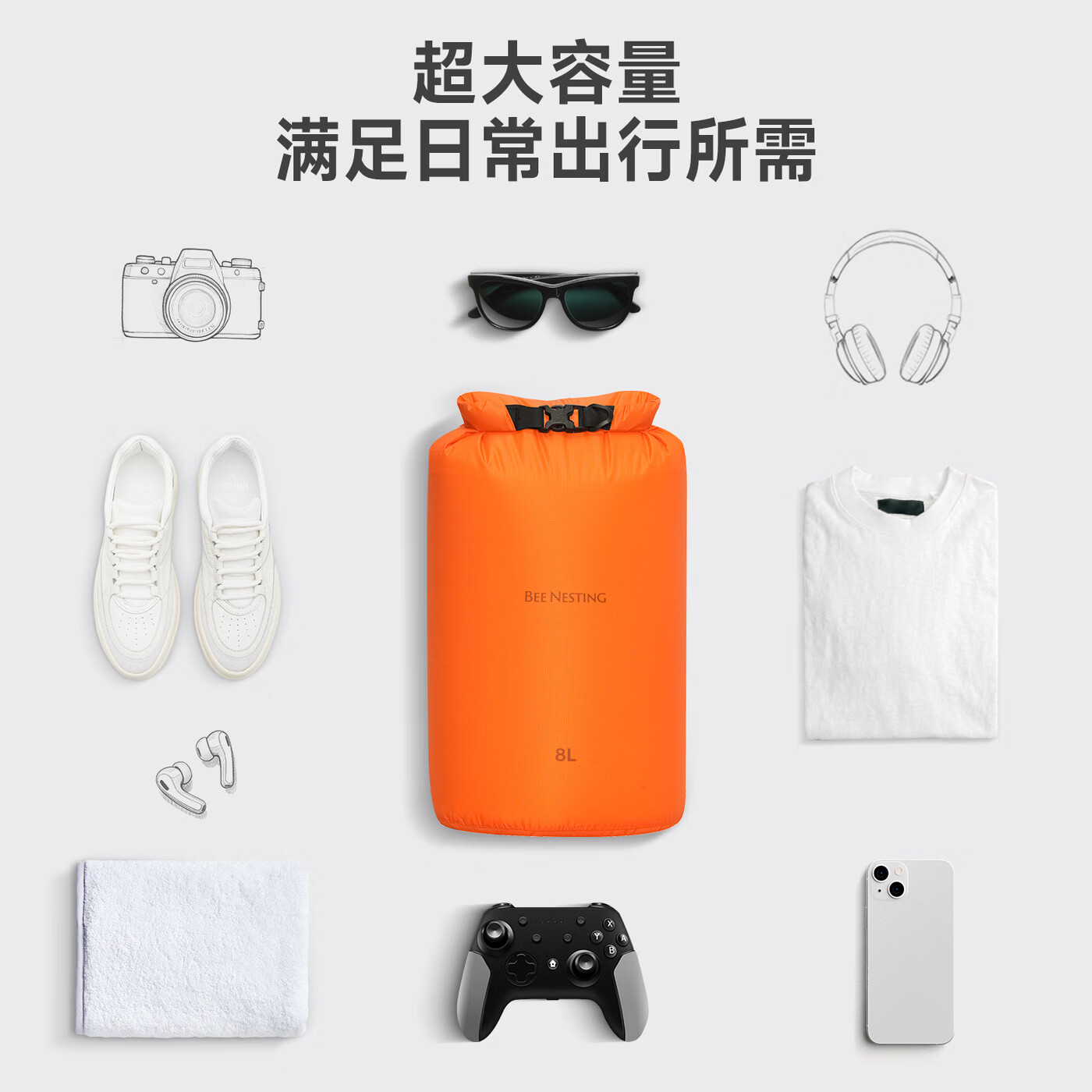 Fengzhu Swimming Storage Bag Wet and Dry Separation Waterproof Swimwear Storage Bag Fitness Backpack for Beach Outdoor Use