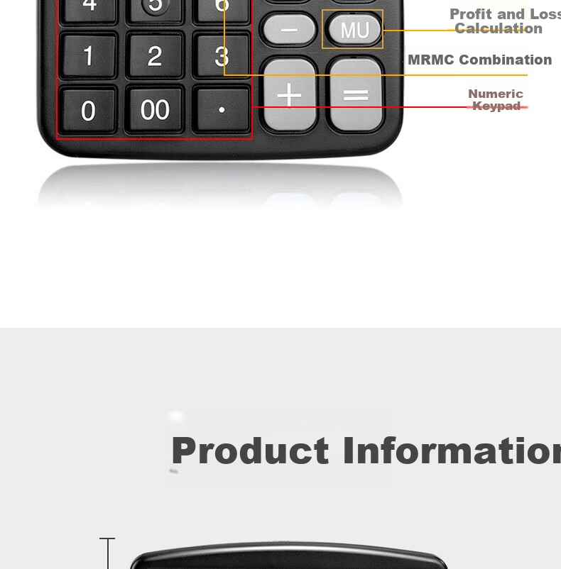 Deli Dual Power Desktop Calculator for Office Use, Financial And Study Supplies, 12-Digit Large Screen Digital Display Desktop Calculator 0677 9