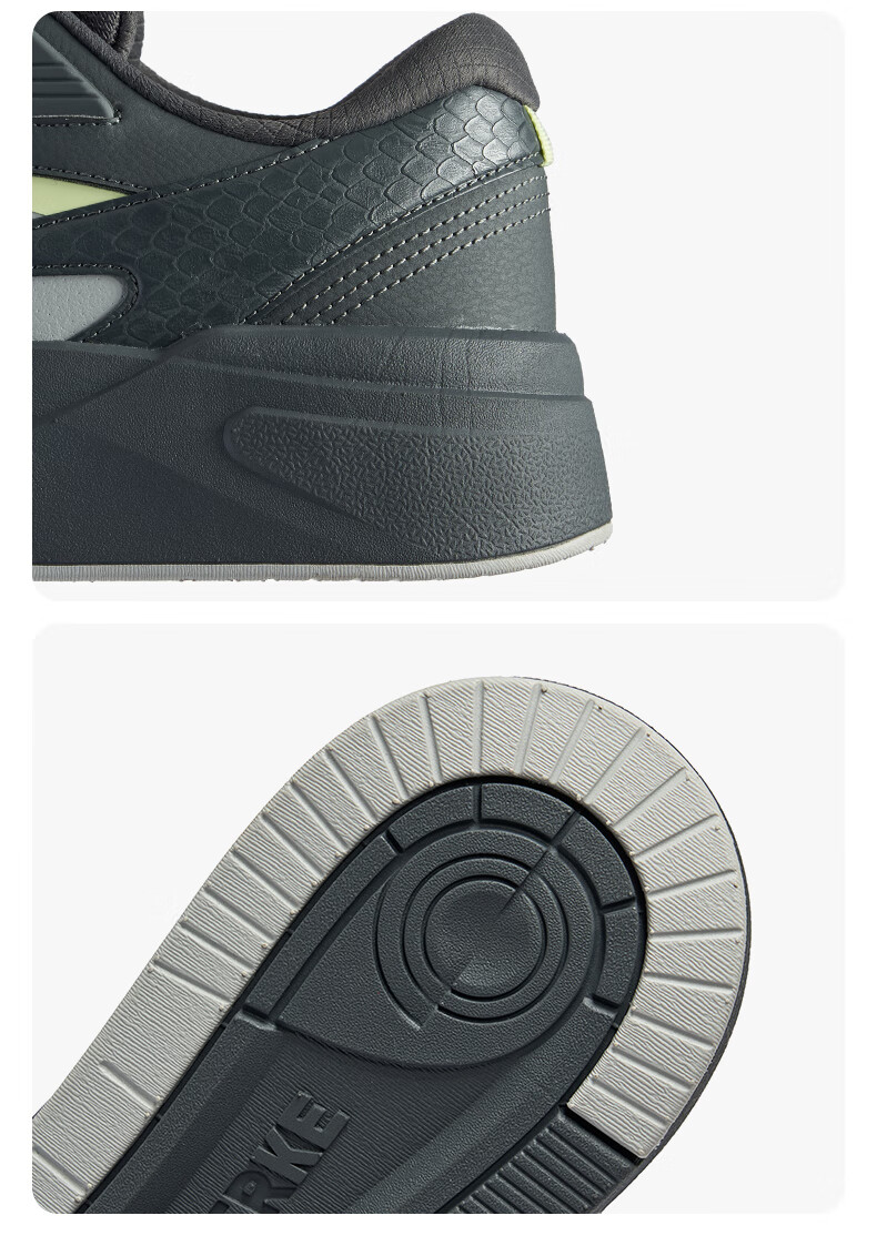 ERKE Men's Thick-Soled Lightweight Comfortable Soft-Soled Versatile White Skateboarding Sneakers | Cool Play 4 19
