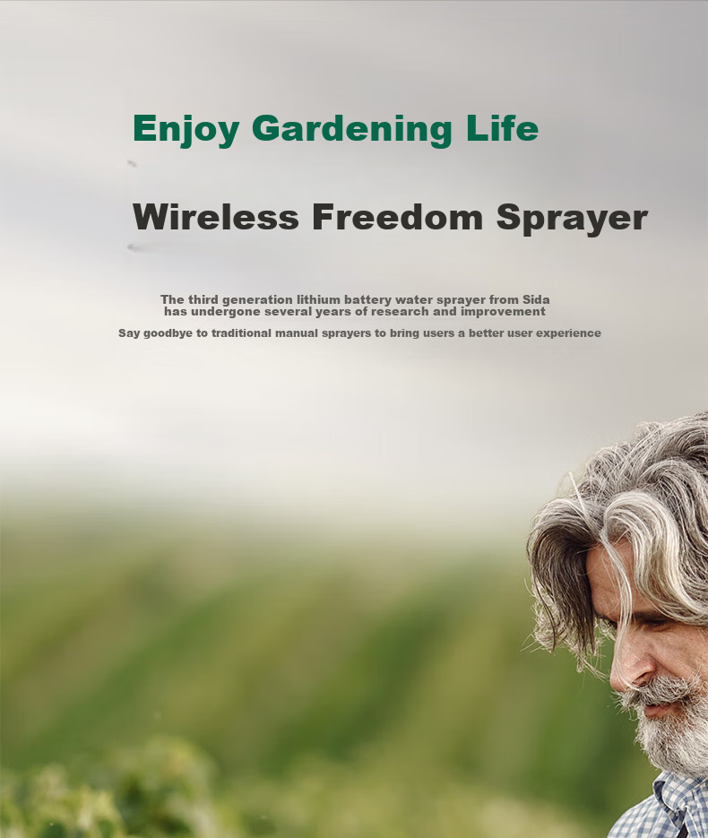 SATA Electric Watering Sprayer Rechargeable Spray Bottle for Home Gardening Flower Watering Disinfection D05606 3