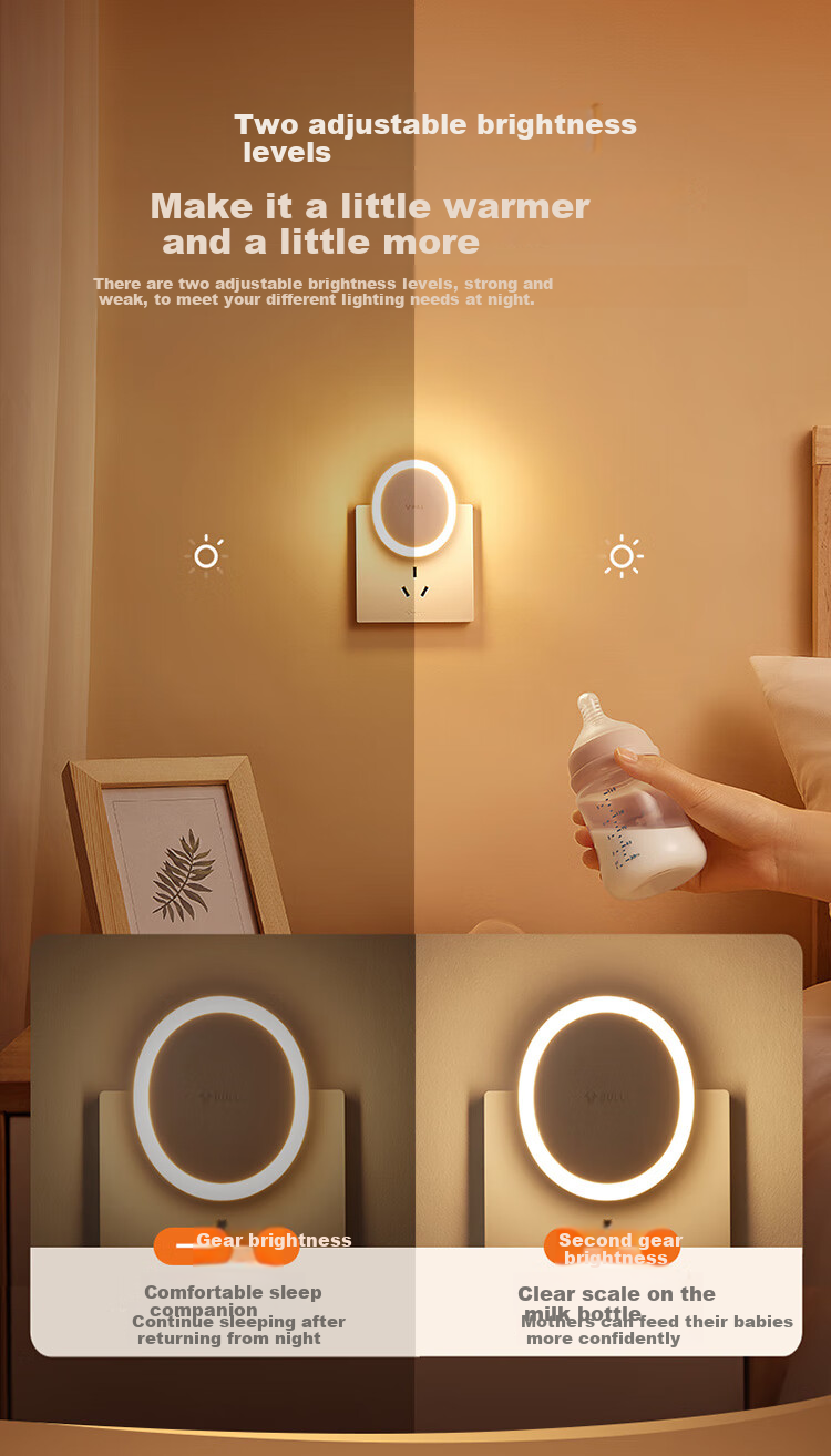BULL Rechargeable Sensor Night Light Corridor MC-D001C-AD Motion and Light Sensor Auto On/Off 600mAh 5