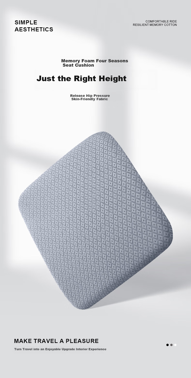 GREAT LIFE Car Seat Cushion, All-Season Universal Seat Pad, Driver's Memory Foam, Four-Season Ventilated And Breathable, Office Butt Cushion, Chair Pad 1