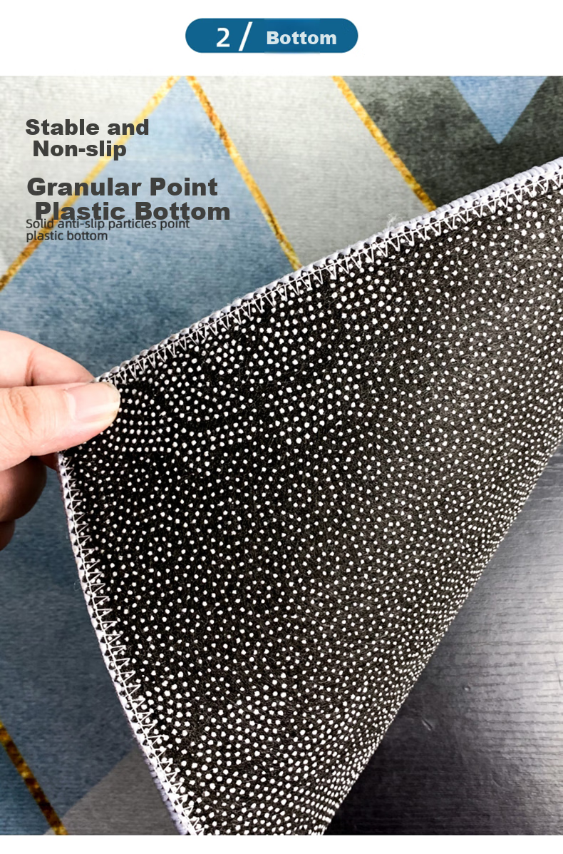 Qimian Entrance Mat, Doorway Foot Mat, Luxurious High-End Feel, Non-Slip, Dirt-Resistant, Foyer Rug, Fenghua 80*120cm 8