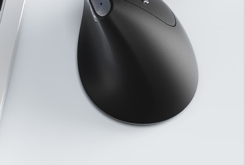 B.O.W Hangshi MW261 Mini Wireless Ergonomic Vertical Mouse Silent Office Laptop Desktop Business Universal Mouse Black Gray 2