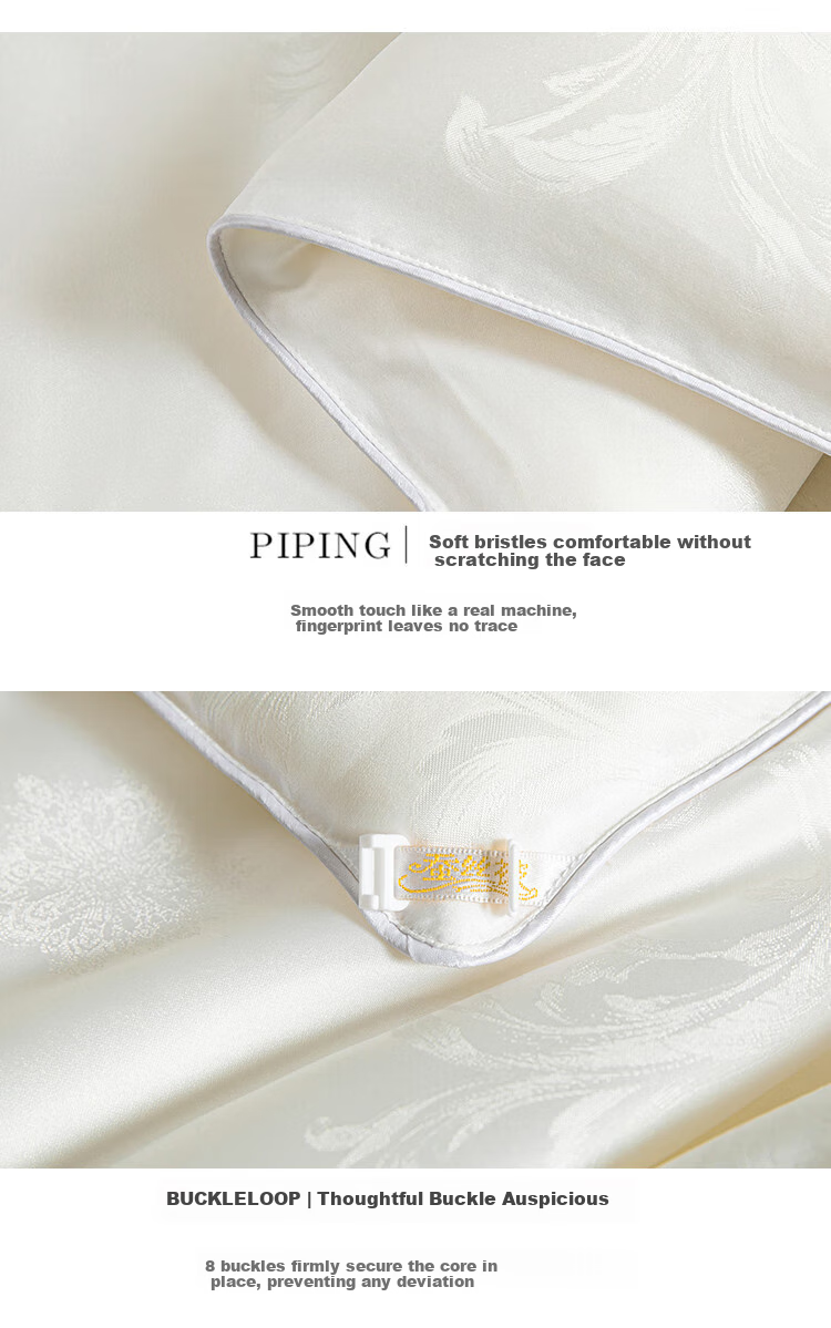SOMERELLE 100% Natural Silk Comforter, All-Season Two-In Mother-Daughter Duvet, 220*240cm, Approximately 3.7+5.7 Ji 8