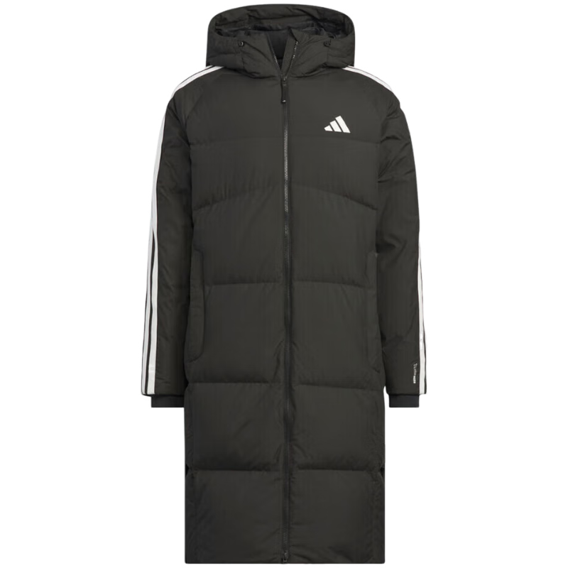 Adidas Men's Sports Style Series 3S L DOWN JKT Long Down Jacket KC2498 Black 2XL