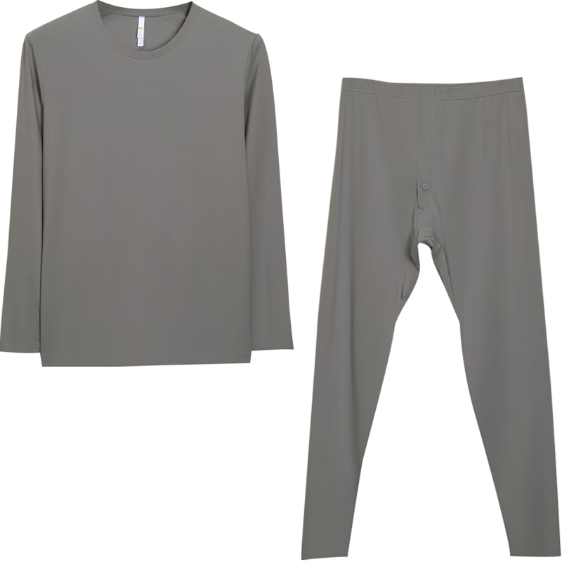 Hongdou Men's 7A Antibacterial Cotton Camellia Oil Moisturizing Soft Elastic Thin Warm Tight Autumn Thermal Underwear Set