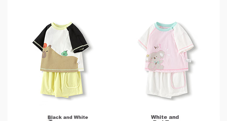 BALABALA Baby Short-Sleeve Set, Boys' Summer Outfit, Girls' Stylish Two-Piece Set, Fashionable Fresh Cute 208225119201 10
