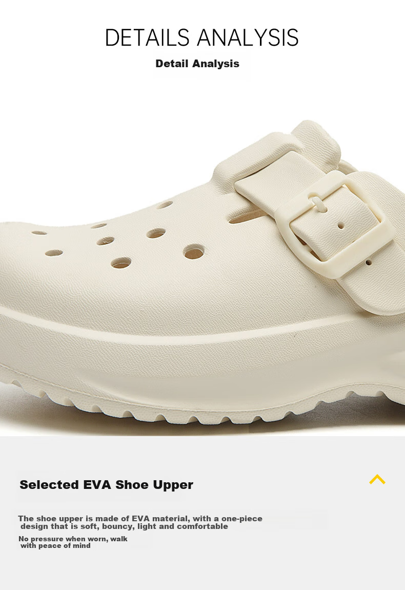 HLA Women's Thick Sole Hollow Out Comfortable Lightweight Height Increasing Sandals Beach Shoes HDATXW2DEG004 Khaki 37 16