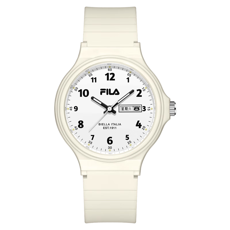 FILA Christmas Gift Student Watch Dual Calendar Unisex Exam Watch for Middle and High School Students 6760-005