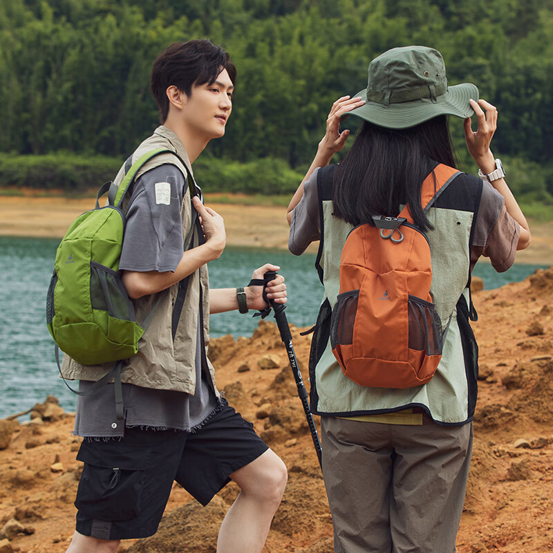 FOUVOR Firefox Women's Waterproof Outdoor Casual Backpack Lightweight Sports Hiking Bag Orange