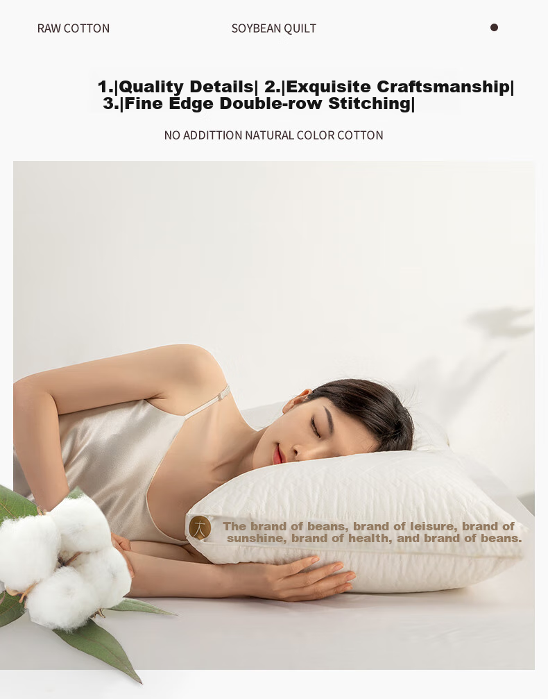 Hengyuanxiang Pillow, Pure Cotton, Three-Dimensional Antibacterial, Hotel Neck Support Pillow Core, Deep Sleep, Adult, 45*70cm, One Pair 4