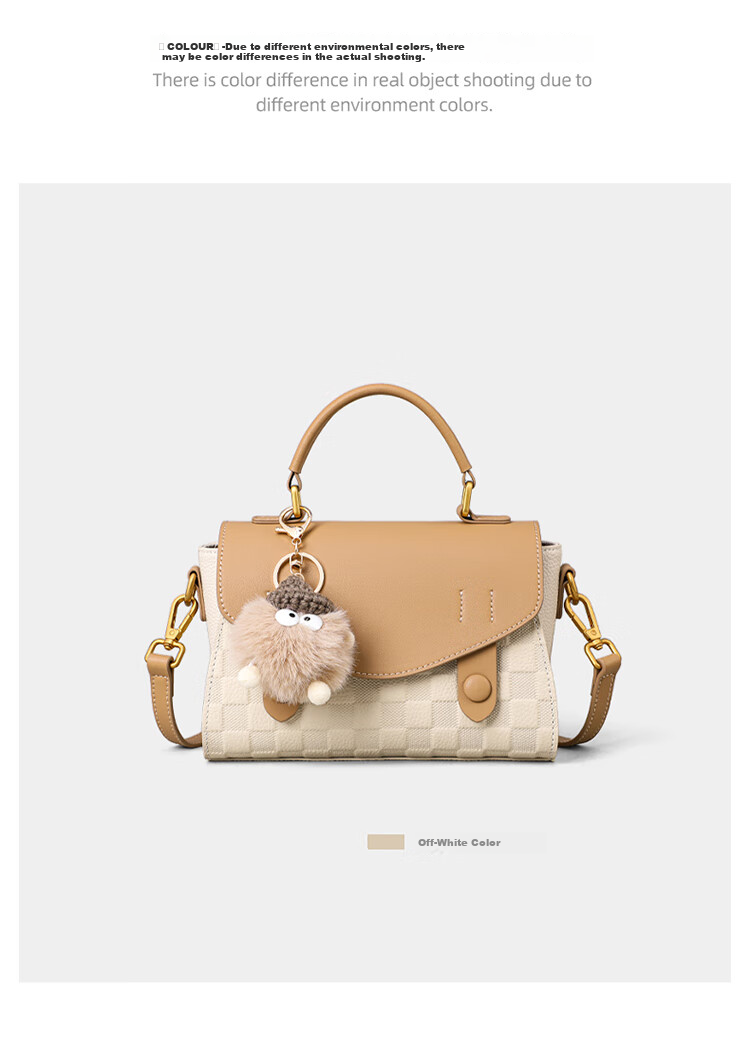 Aiqinghai Women's Handbag, Top-Grain Leather, Shoulder And Handheld Small Bag, Luxury Brand, Practical Birthday And Mother's Day Gift for Mom 8