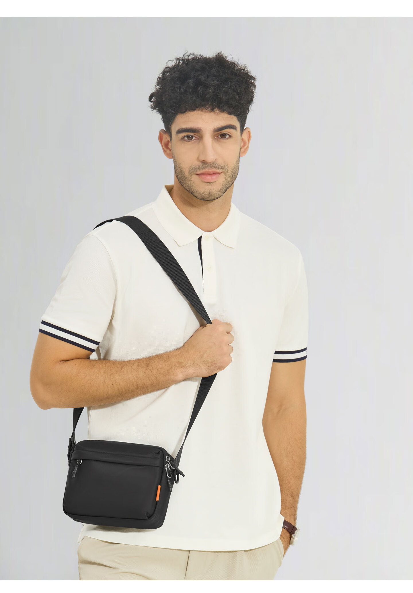 BJIAX Lightweight Portable Functional Crossbody Bag Commuter Men's Small Shoulder Bag Outdoor Casual Trendy Single Shoulder Bag Gift for Dad 2