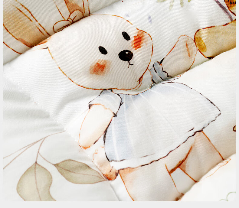 OUYUN Baby Pillow 1-3 Years Old Children's Zoned Spine Protection Shaping Pillow Kindergarten Newborn Gift Castle 20