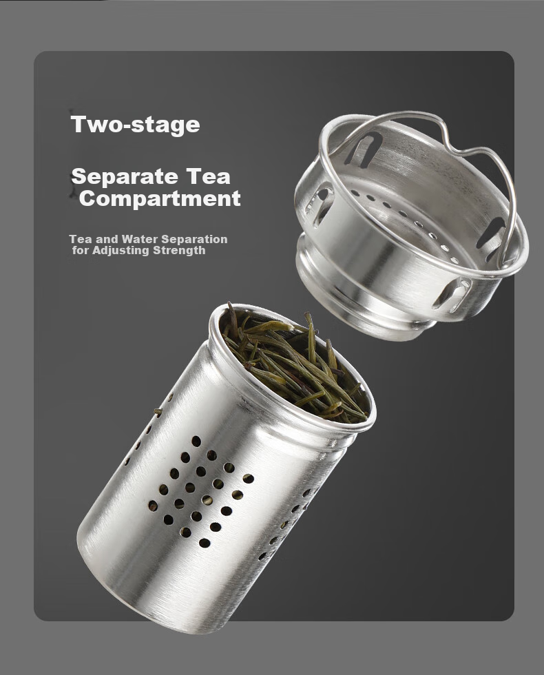 Fuguang Insulated Mug, 316L Stainless Steel Water Cup, Large Capacity for Men And Women, Keeps Cold, Tea Infuser Cup, JINGDONG Limited Editio 8