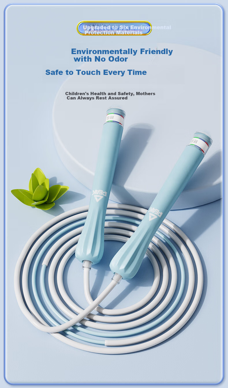 PEAK Jump Rope for Children, Specialized for Kindergarten And Primary School Students' Exams, Speed Competition, Segmented Jump Rope for Ages 6-12, Blue 12