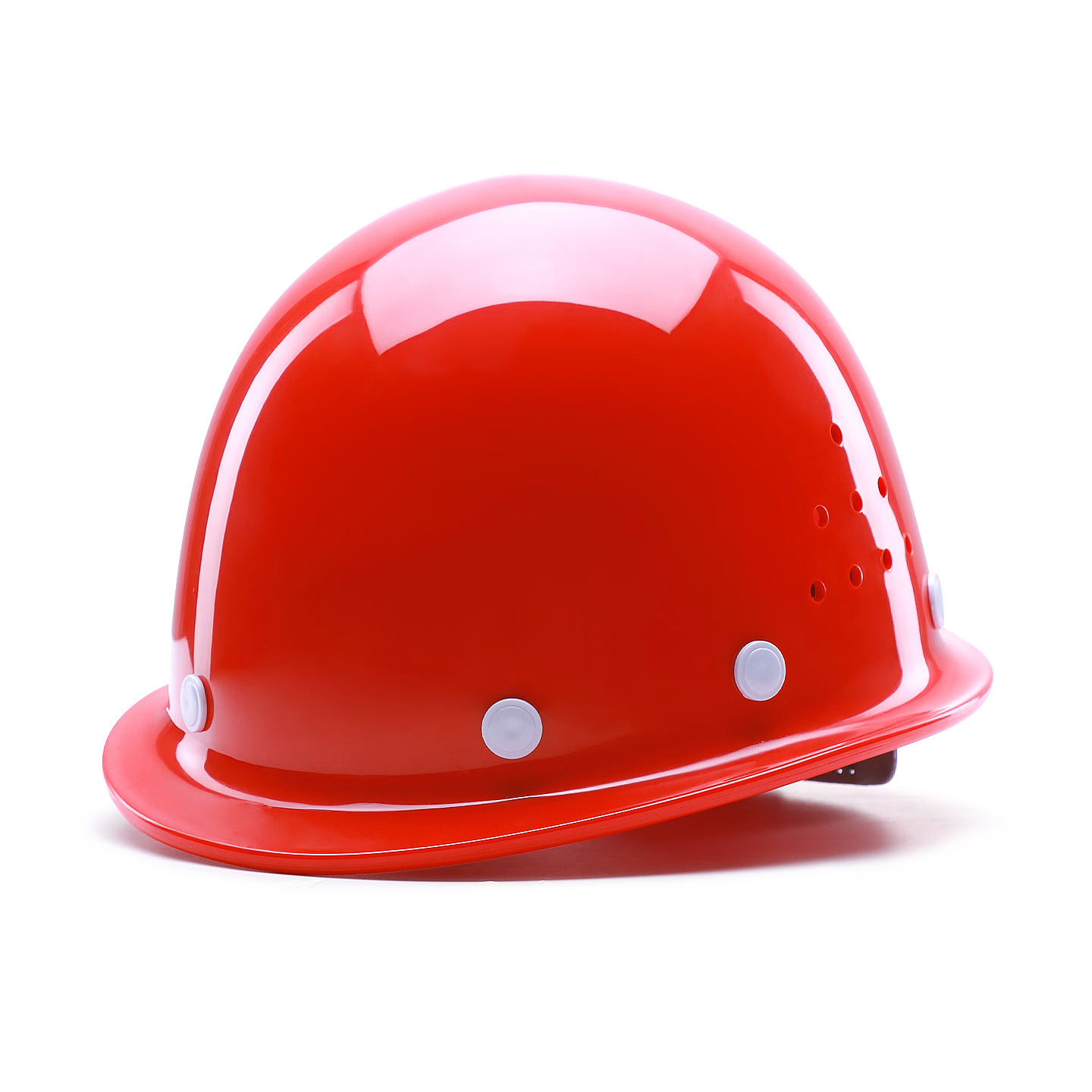 Norris ABS Safety Helmet Construction Site National Standard Thickened Anti-Smash Impact-Resistant Enhanced Ventilated Helmet Red