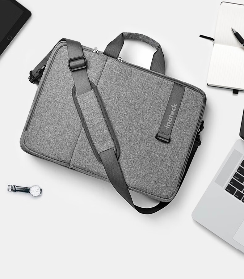 Inateck 13.3-inch Laptop Shoulder Bag Briefcase Water-Resistant Shockproof for Lenovo Asus Dell Black 1