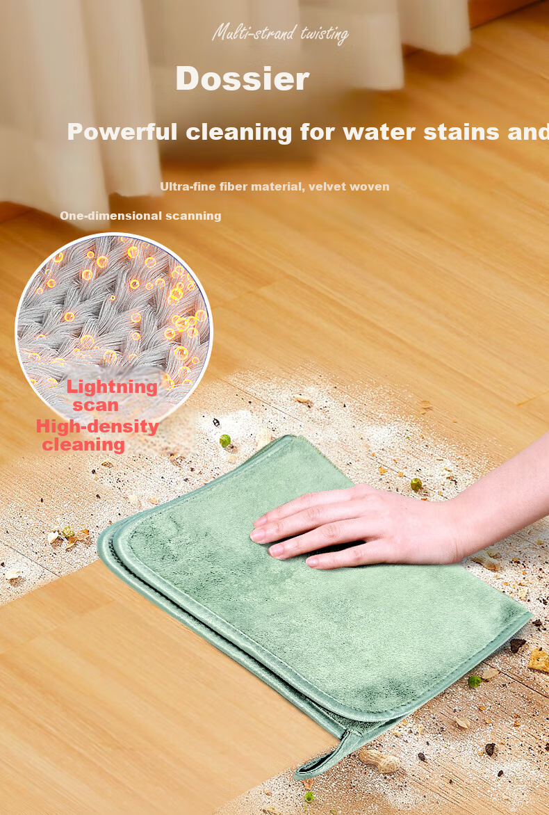 Mr Clean Double-Layer Thickened Household Cleaning Cloths Microfiber 20x30cm 3-Pack Kitchen Cloths Large Size Car Wash No Watermarks 2