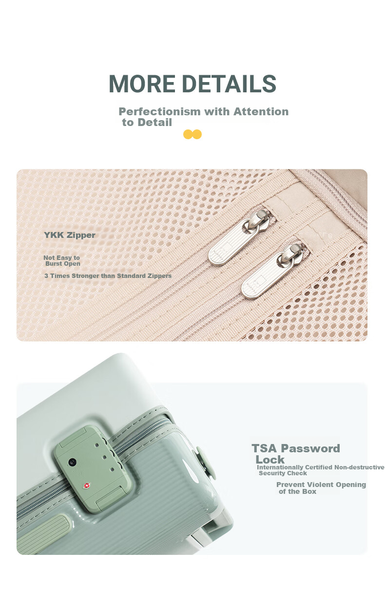 LEVEL8 Luggage, 20-Inch Carry-On Suitcase, Unisex TSA Password Lock, Spinner Wheels, Flora Series, Cardamom Gree 17