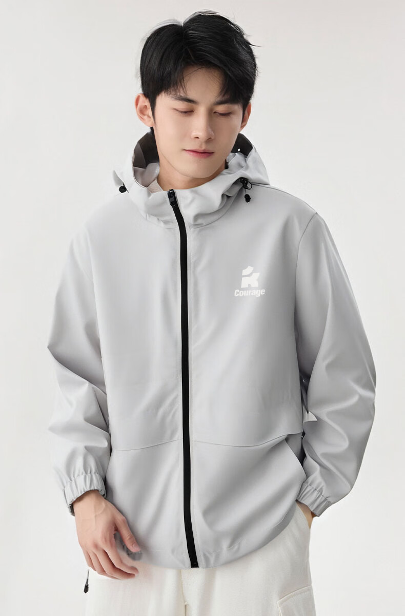 Baleno Men's Autumn Outdoor Windproof Waterproof Durable Sports Casual Hooded Jacket 12