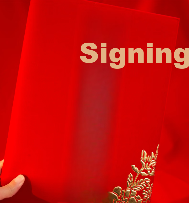 SHEN SHI A4 Leather High-Quality Certificate Cover for Diplomas, Honorary Certificates, Graduation Certificates, Training Certificates, with Inner Pages And Logo Printing Option, Vertical Red Version (For Honorary Certificates), Includes 1 Inner Page 7