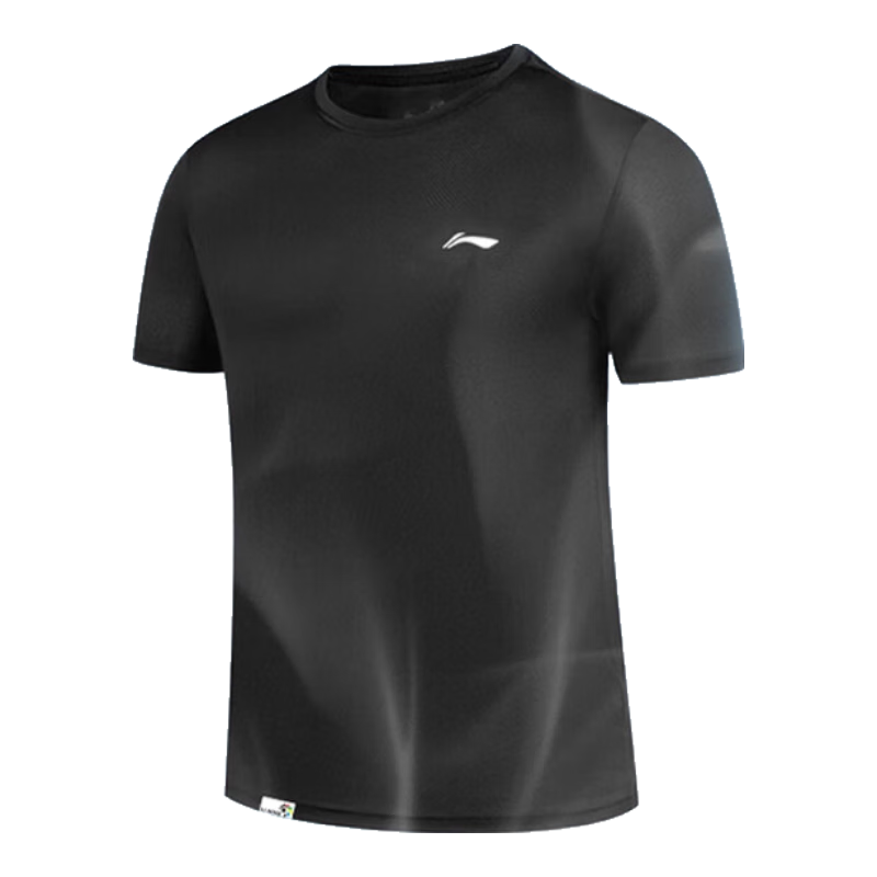 LI-NING Men's Summer Quick-Dry Breathable Short Sleeve T-Shirt AHST575-1-S