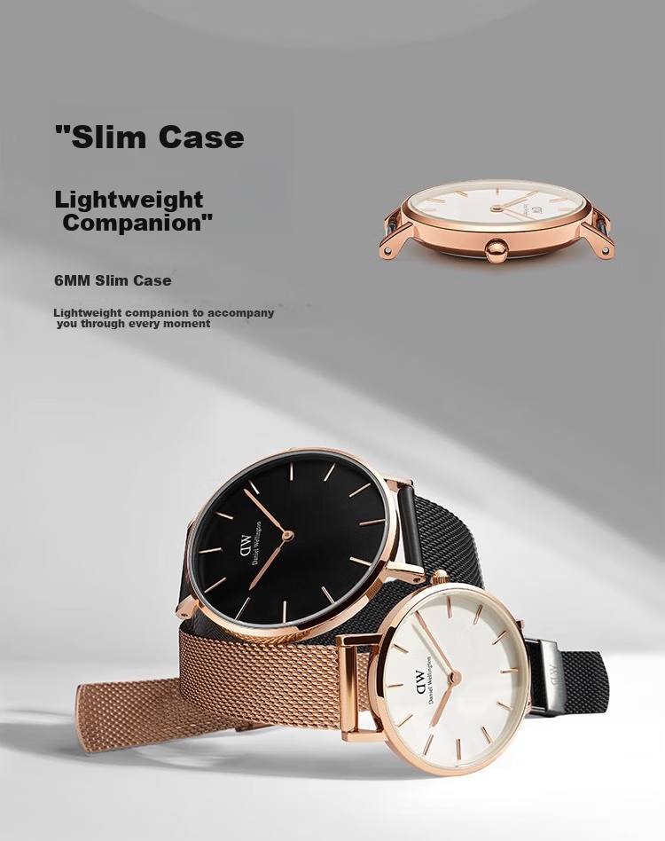 Daniel Wellington DW Women's Watch Luxury Minimalist Quartz European and American Style Wristwatch Gift Box Birthday Present for Girlfriend DW219 5