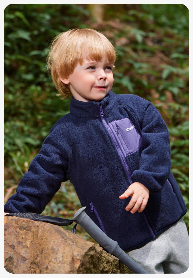 Ciciibear [Physical Anti-Static 7A Antibacterial] ciciibear Baby Fleece Jacket Boys and Girls Autumn Children's Warm Coat 9
