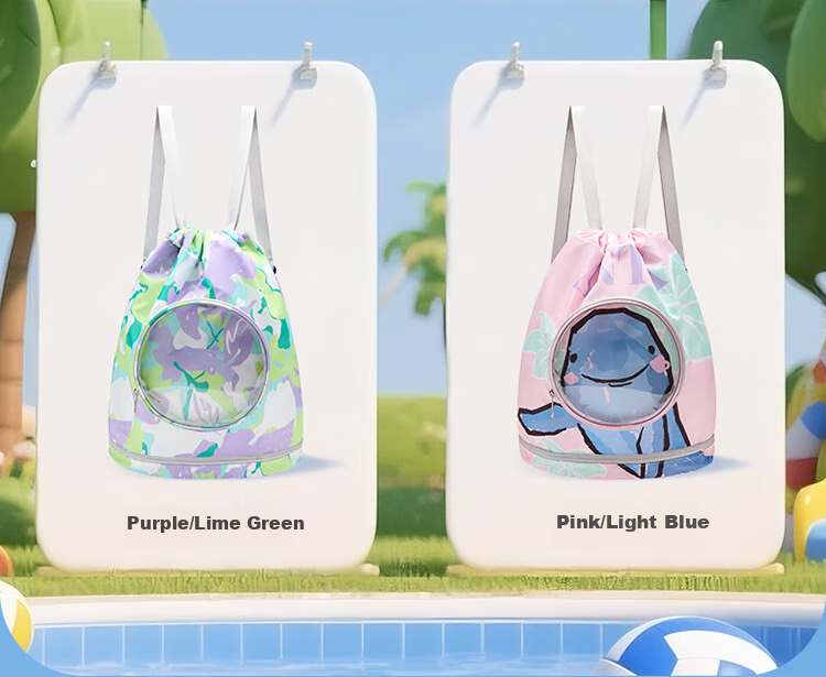 ANTA Children's Swim Bag with Dry-Wet Separation, Waterproof Storage, for Boys And Girls, Sports Fitness Bag, Swimming Equipment Storage Swim Bag 10