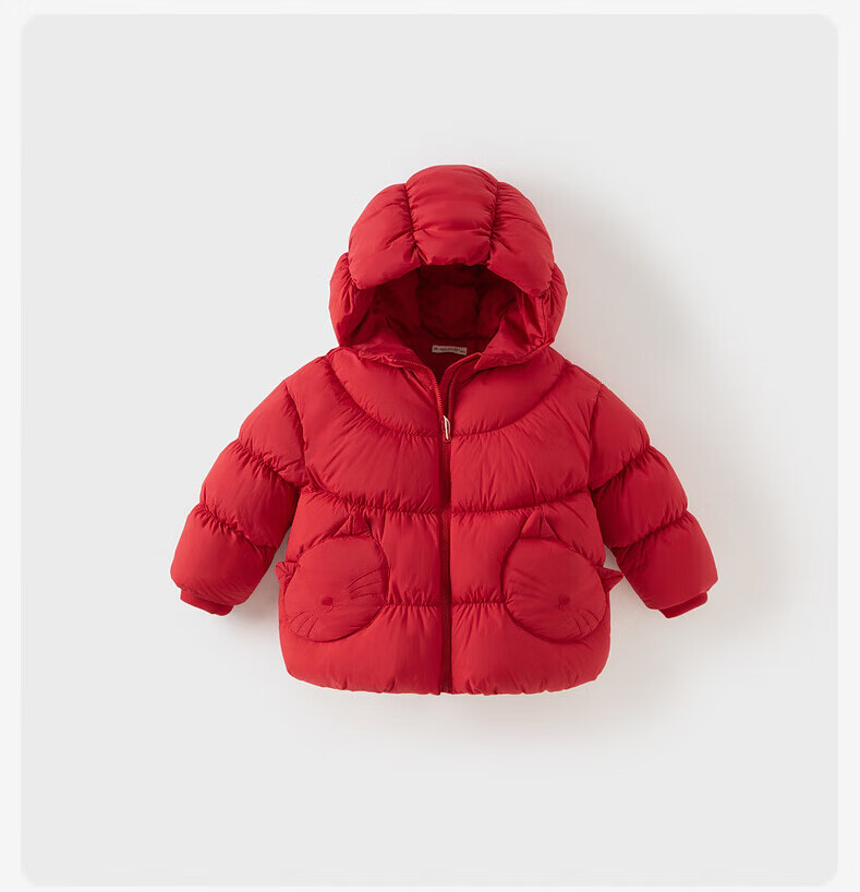 DAVE & BELLA Girls Waterproof Down Jacket Children's New Year Winter Coat Baby Year Outfit Mall Version 17