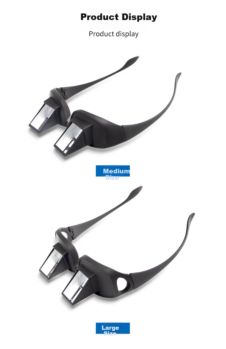DRATRA Lazy Glasses Multifunctional Reclining Reading And TV Viewing Reflector Mirror Ultra-Light Flat Lying Watch Shows Gadget 8