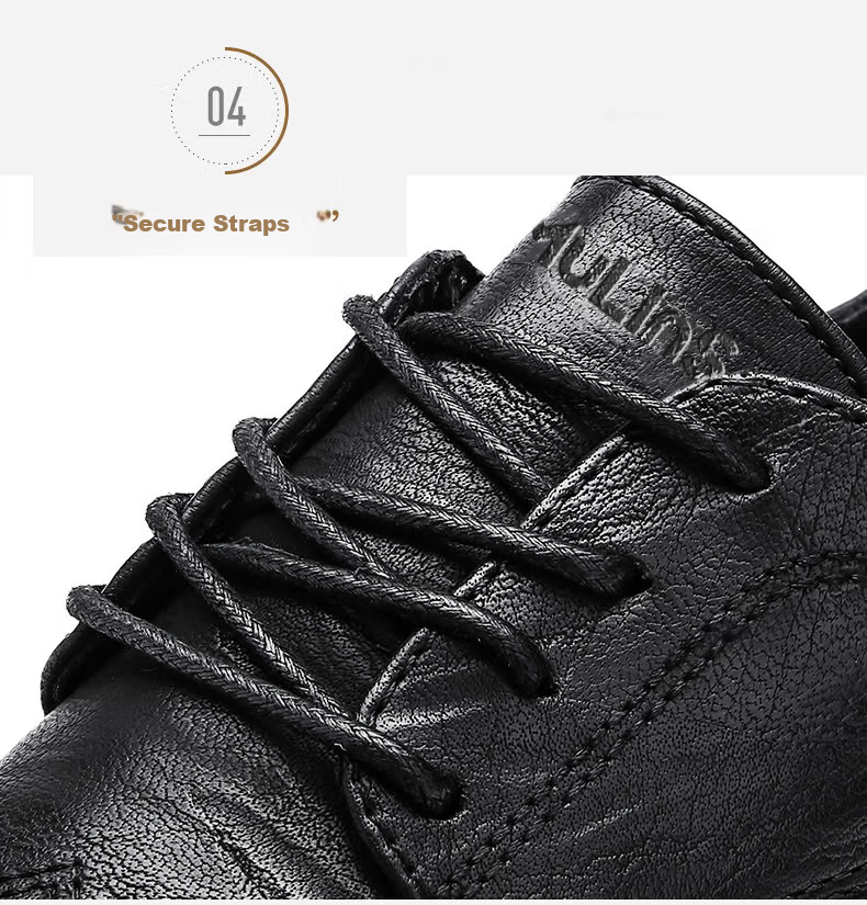 MULINSEN Men's Shoes, Business Casual Shoes, Men's Formal Wear, British Style Soft Leather Low-Top Dress Shoes, M20218 5