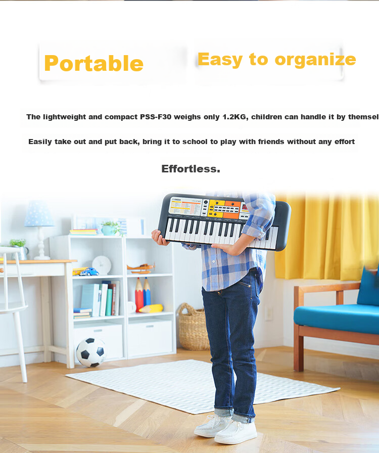 YAMAHA Electronic Keyboard PSS-F30, Children's Toy with 37 Keys, Musical Instrument for Toddlers And Early Educatio 8