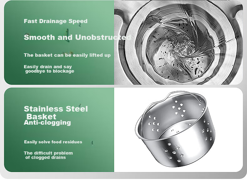 Haili Kitchen Sink Drain Pipe Set, Double Sink 110mm Drainage System, Dishwashing Basin Drainage Pipes, Water Seal, Odor Prevention S16 14