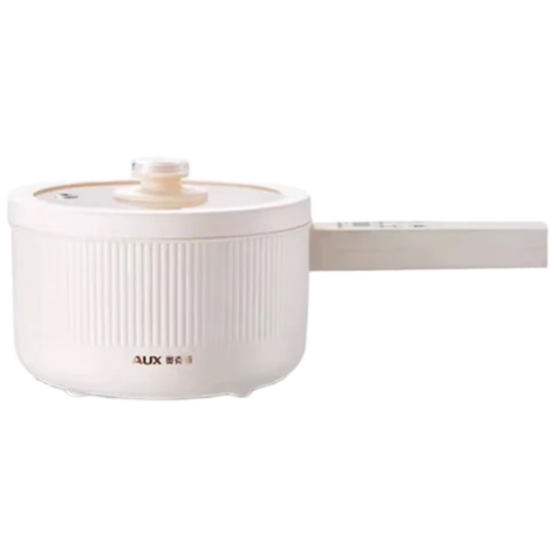 AUX Electric Cooking Pot Instant Noodle Cooker Dormitory Small Electric Pot Electric Steamer Student Dormitory All-in-One Instant Noodle Mini Hot Pot 2.2L Long Handle Multifunctional Pot DR213B with S