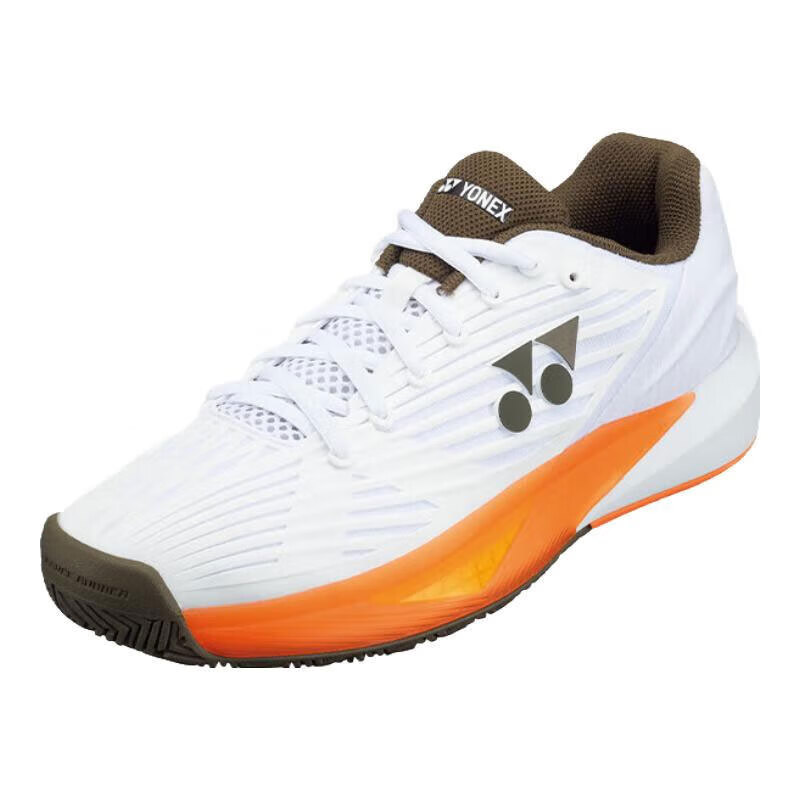 YONEX Tennis Shoes Professional Competition Non-Slip Shock Absorption Power Cushion Fashion Men SHTE5MACEX White Brown Size 45