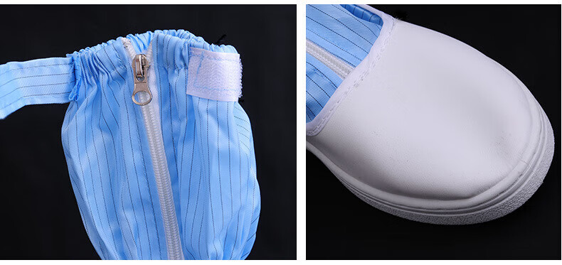 Minggu Anti-Static Shoes Dust-Free High-Tube Anti-Dust Anti-Static Workshop Work Shoes Blue Size 39 2