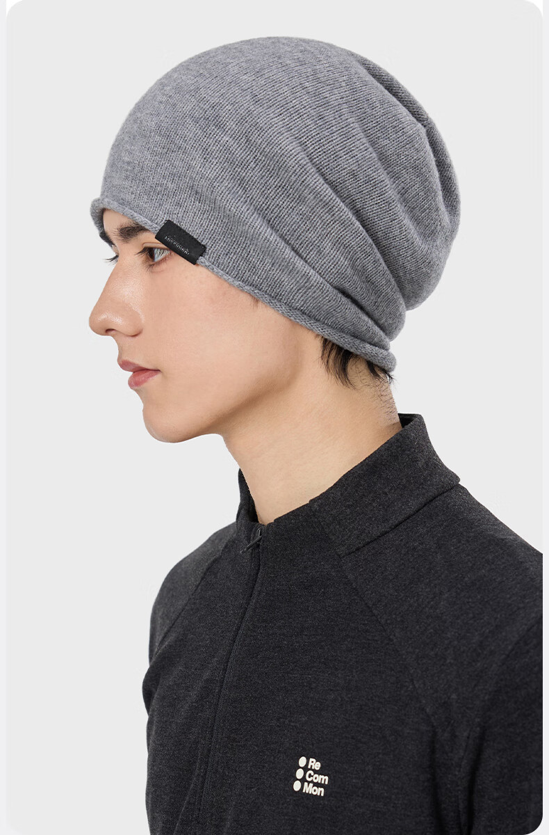 MISSION UV Pure Wool Beanie Autumn Winter Men's Warm Knitted Hat Wool Knit Cap Outdoor Running Head Wrap Cold Weather Slouchy Hat 6