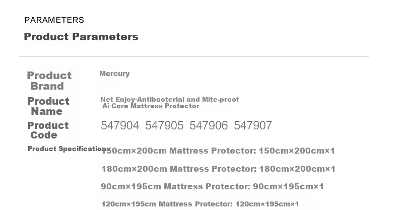 Shuixingjiafang Mattress Pad Dormitory Mattress Antibacterial Anti-mite Aixian Mattress Protector Plain Gray 150cm×200cm 15