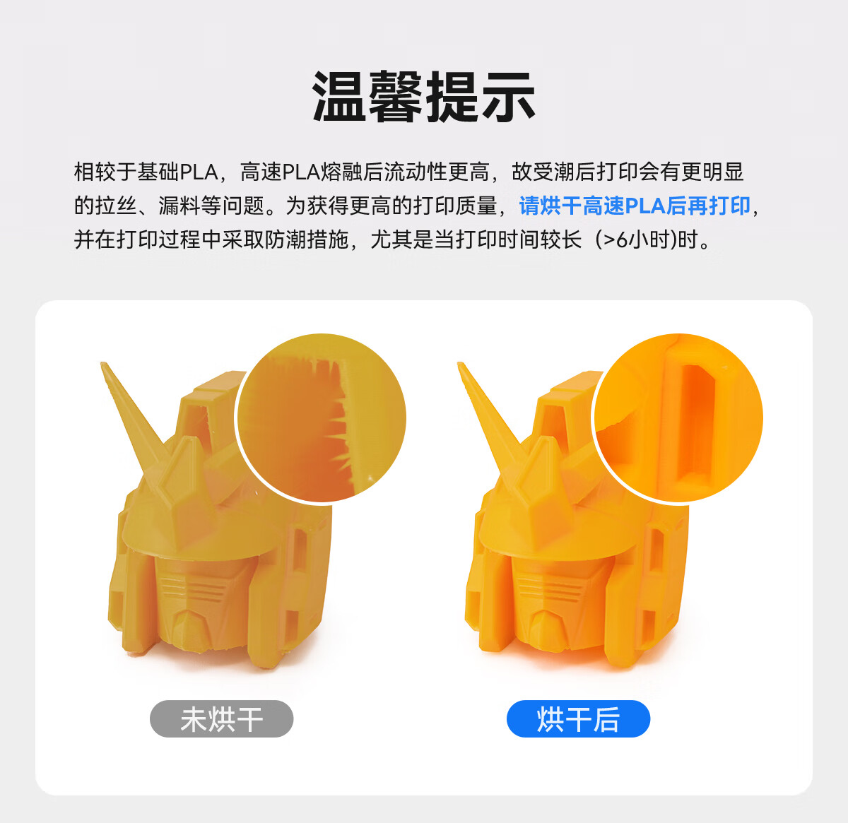 Caige 3D Printing Filament High-Speed PLA-HF Compatible with Taz, Creality, Alfawise, Zongwei Cube, Aurora Erwo White 1KG 2