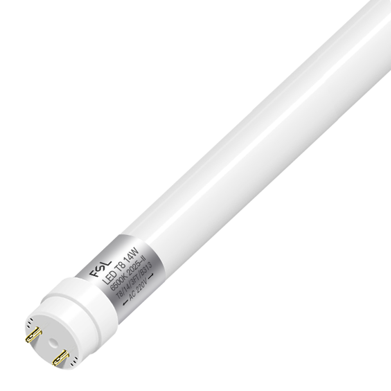 Foshan Lighting (FSL) T8 LED Tube 14W 0.9m 6500K Cool White Double-End Powered Energy-Saving Fluorescent Tube 5-Pack