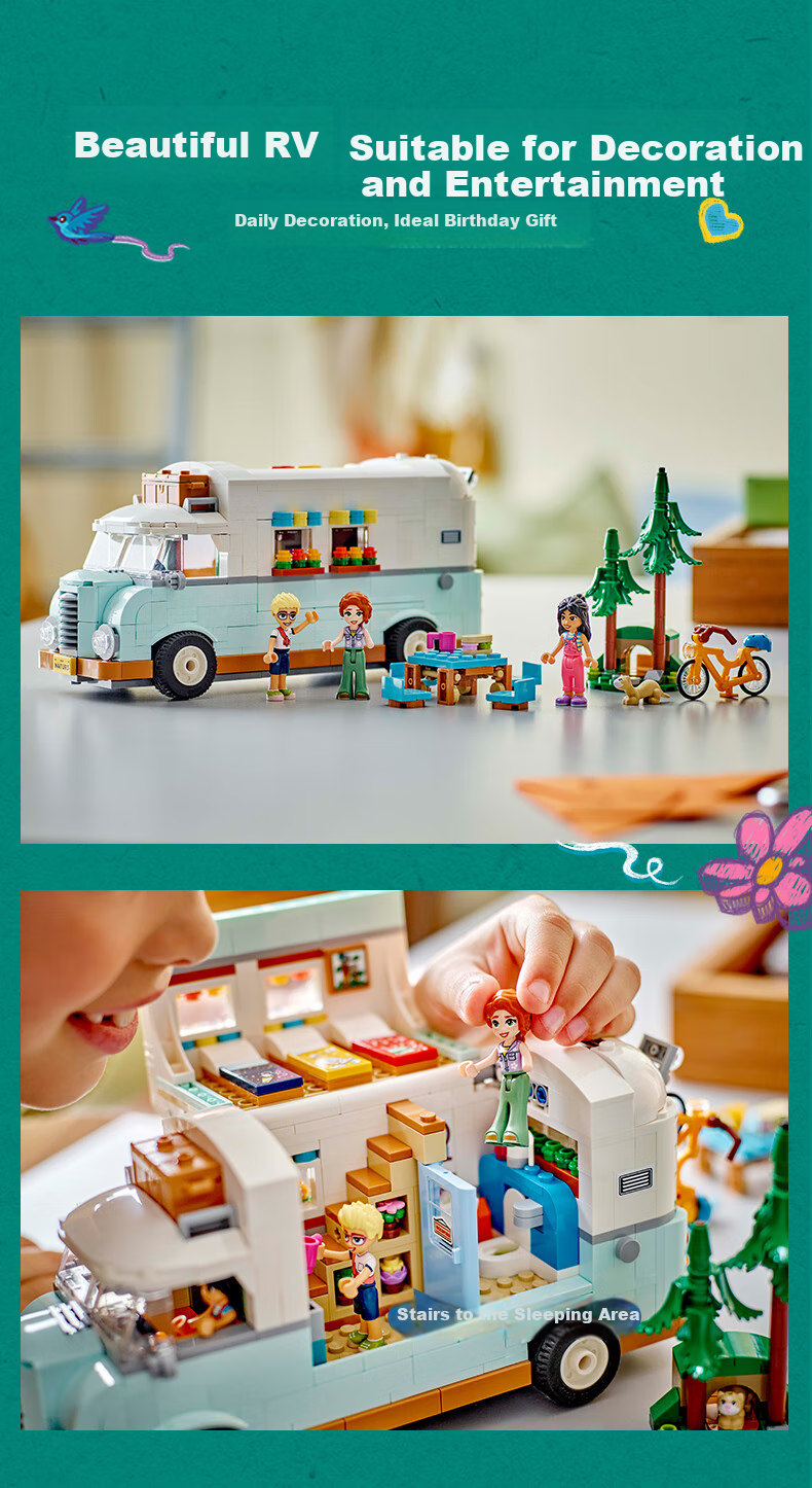 LEGO Friends 42663 Camping Explorer Car, Adventure Toy for Boys And Girls, Children's Birthday Gift, Home Decoratio 11