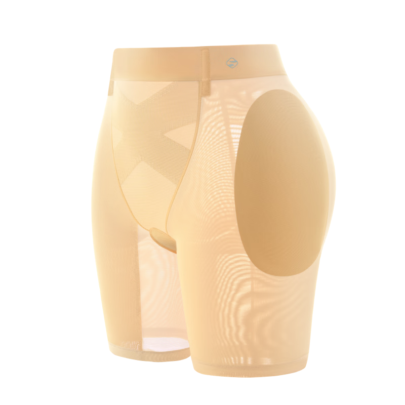 Suki Ryohin Mermaid Hip Enhancing Mid-Waist Butt Lifting Seamless Breathable Tummy Control Hip Shaping Pants Fake Hip Wide Hip Enhancer No Underwear Needed