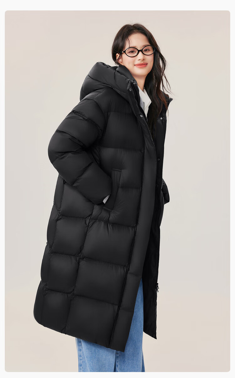 SNOWFLYING 2025 New Casual Fashion Artistic Women's Mid-Length Warm Anti-Cold Down Jacket Winter Coat 11